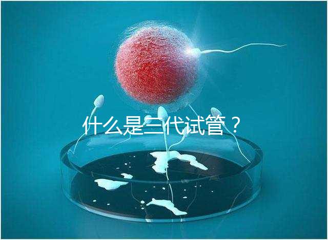 什么是三代試管？