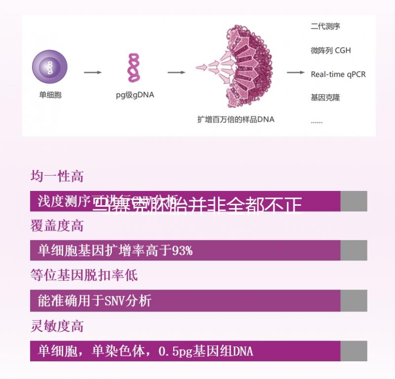馬賽克胚胎并非全都不正常，單獨移植風險更小